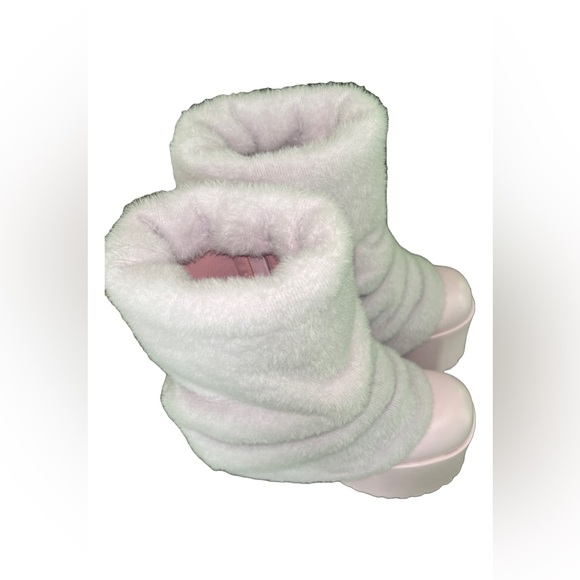 SUGAR THRILLZ Snuggle Wonderland Pink Platform Boots - Picture 7 of 14